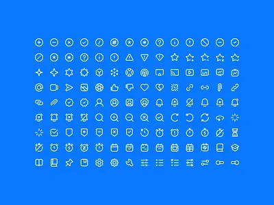 Outline Icons - Lookscout Design System clean design icon set icons interface layout lookscout outline ui user interface ux