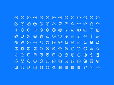 Outline Icons - Lookscout Design System clean design icon set icons interface layout lookscout outline ui user interface ux