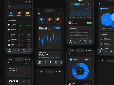 Mobile Transactions - Lookscout Design System android banking clean dark design ios layout lookscout mobile responsive transactions ui user interface ux