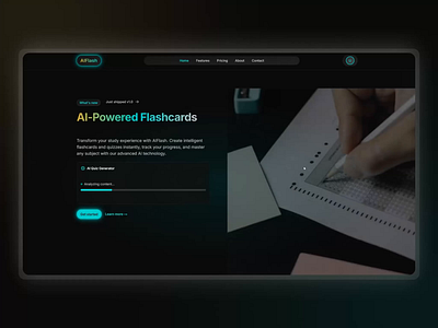 AIFlash: AI-Powered Flashcards aiflash branding figmadesign flashcards learningtool productdesign uidesign uiux