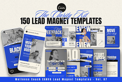 Clarity Kit – Vol. 04 + 06: Instagram Posts & Stories Bundle canva instagram canva templates digital marketing kit instagram post instagram story instagram templates social media kit social media templates