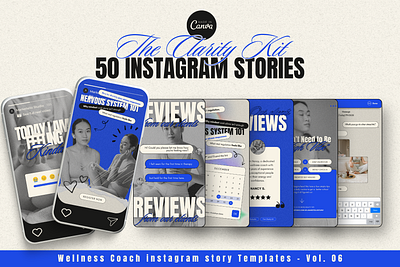 50 Vertical Canva Story Templates to Engage, Educate & Sell canva instagram story templates instagram story kit instagram story templates social media kit social media pack social media templates