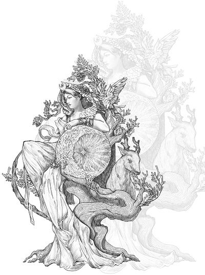 Artemis Playing Cards - Hand-drawn Manuscript art artwork branding design graphic design illustration logo playing cards visual