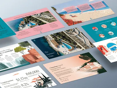 The Summer Club – Boutique Hotel Pitch Deck branding copywriting creative figma creative pitch deck figma google slides graphic design hotel pitch deck illustration pitch deck powerpoint presentation slides