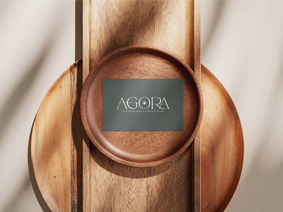 Agora Business Card bar business card dubai elegant graphic design logo