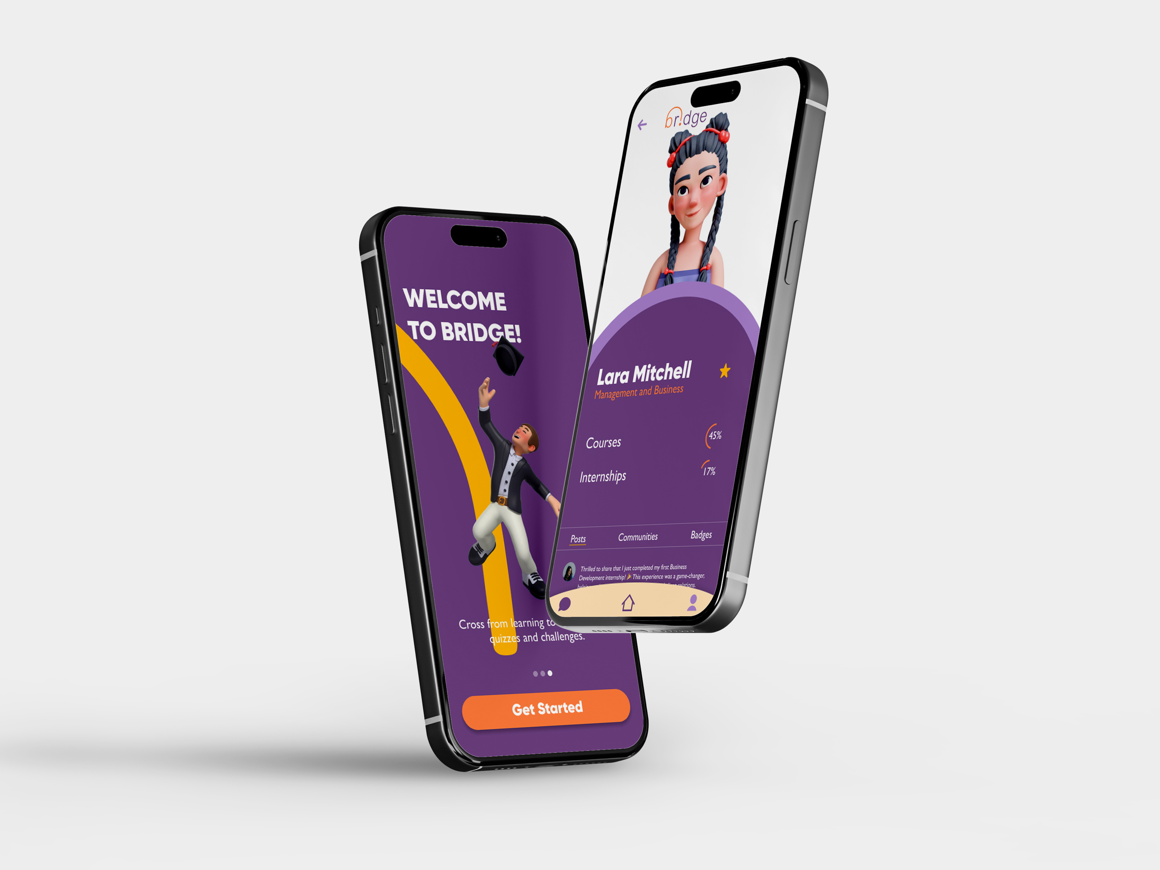 Bridge App app colors design education graphic design ui ux work