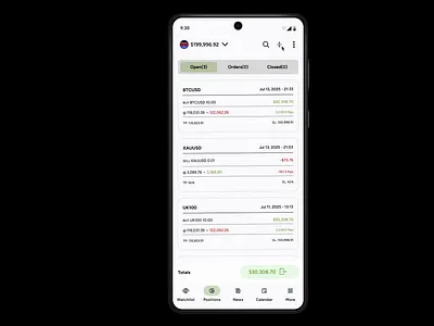 Concept Redesign for ThinkTrader android app branding design system figma finance fintech material design stock exchang trading ui ux