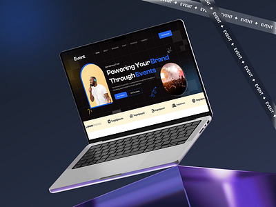 Event Management Website Landing Page animation branding design graphic design illustration logo motion graphics responsive design ui ux