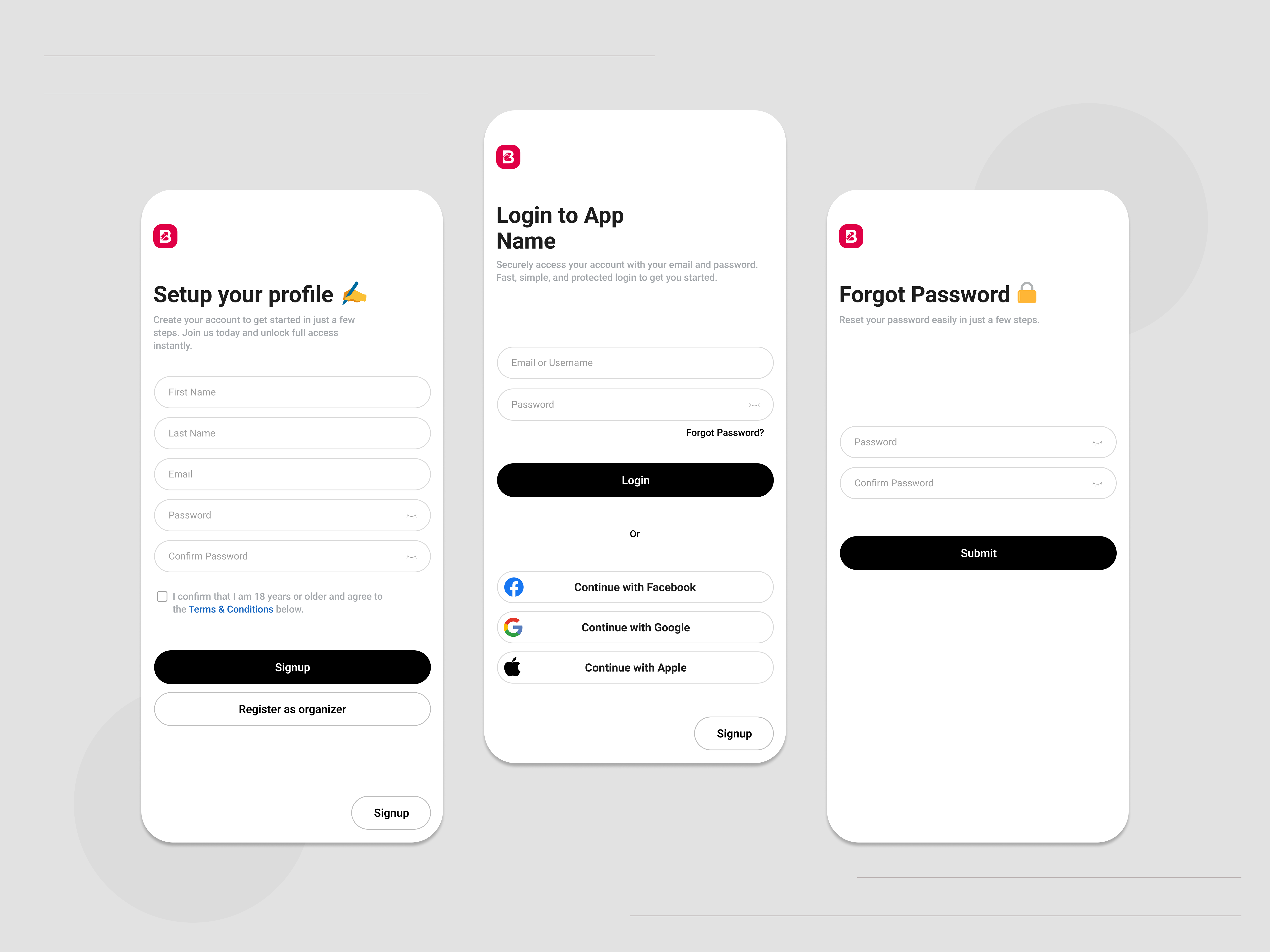 Example of Minimal Mobile App Design