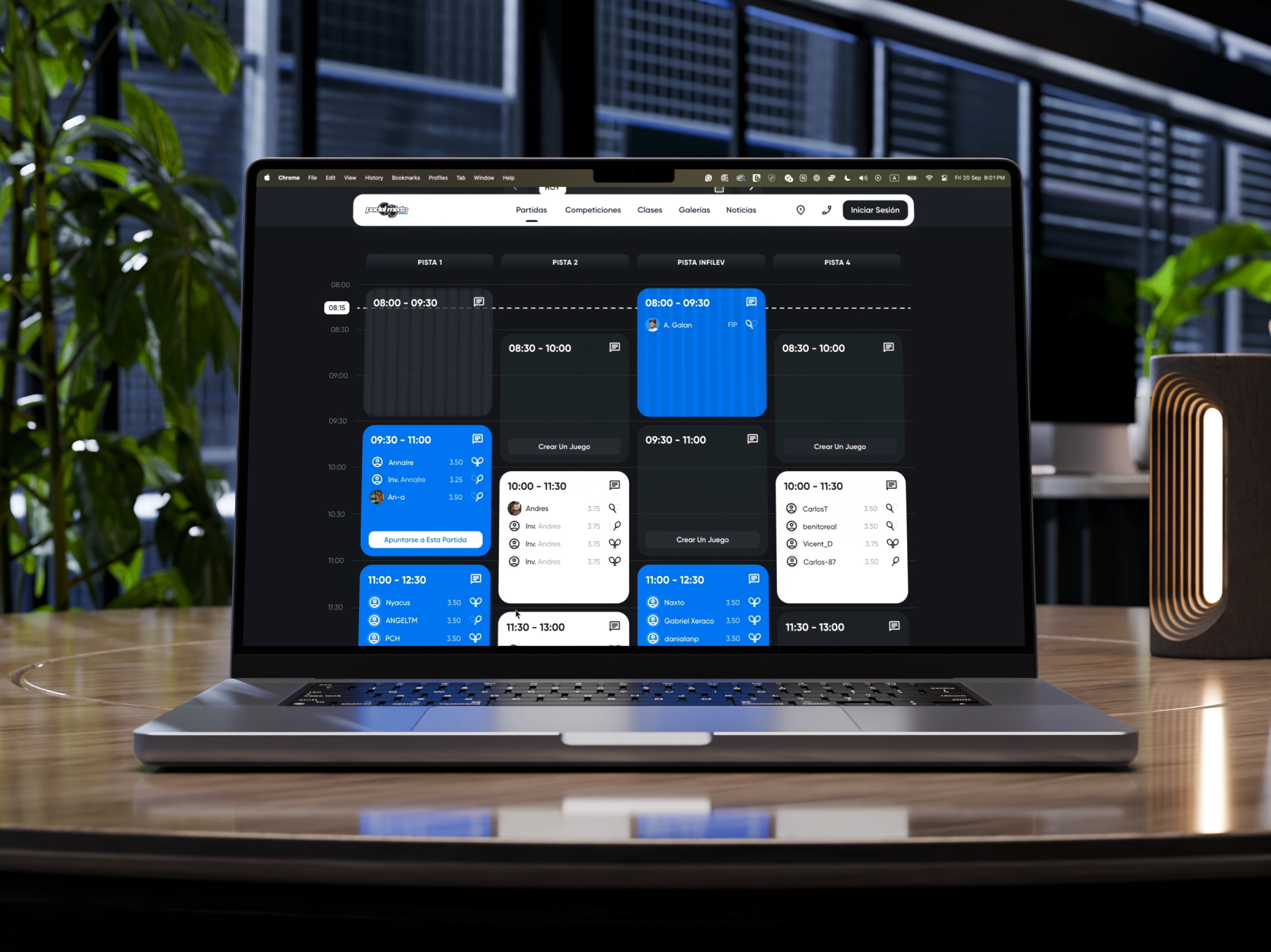 Example of Web App Design