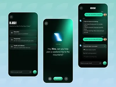 AI Chatbot Mobile App ai chat generator ai chatbot ai chatbot app ai mobile app app design best app design chat bot chatbot chatbot mobile app chatbot ui machine learning mobile app design mobile app ui mobile ui design modern app ui modern ui ui ux design