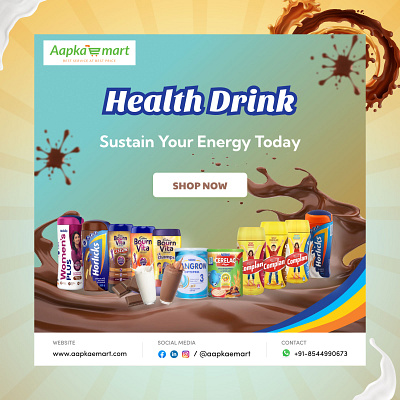 Horlicks Post animation branding graphic design illustration logo motion graphics typography ui vector