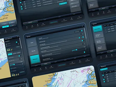 Ship Navigation System: Interface design equipment figma interface marine navigation ship shipping ui ux