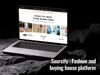 Sourcify: Fashion & Buying House app buying house case study clothing fashion fashion house fashion marketplace figma garments landing page online clothing online shopping responsive design ui ui design uiux ux ux design web design website