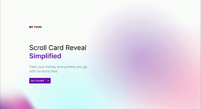 Card scroll reveal simplified animation css design html interaction scroll torus kit ui