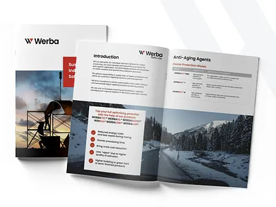 Product Portfolio Brochure b2b brand branding brochure chemical eco graphic design logo marketing portfolio print sustainable table ui ui