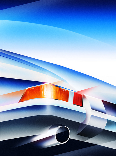 Porsche 912 Art automotive cars digital art illustration paint photoshop vehicle