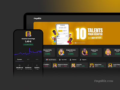 Royaltiz.com - Platform branding ui
