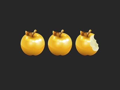 A Bit of Geek - YouTube Channel Gold Apple Review System UI animation apple asset bit bite channel d0g freelance game geek gold illustrator rate ratings realism review video video games youtube youtuber
