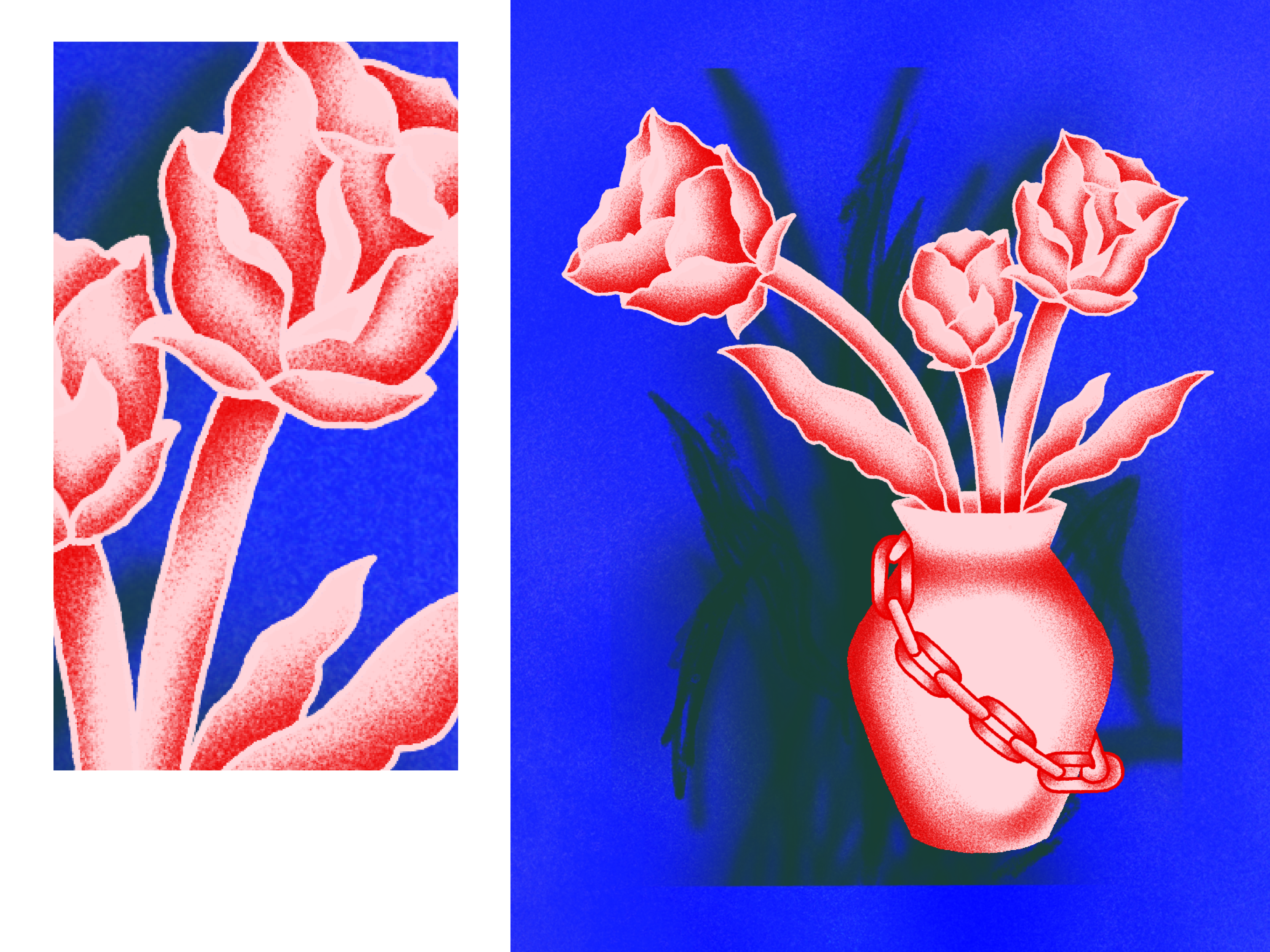 Retro Flower Illustration art artwork bold illustration digital illustration flash illustration illustration nostalgia poster design retro retro illustration wall art