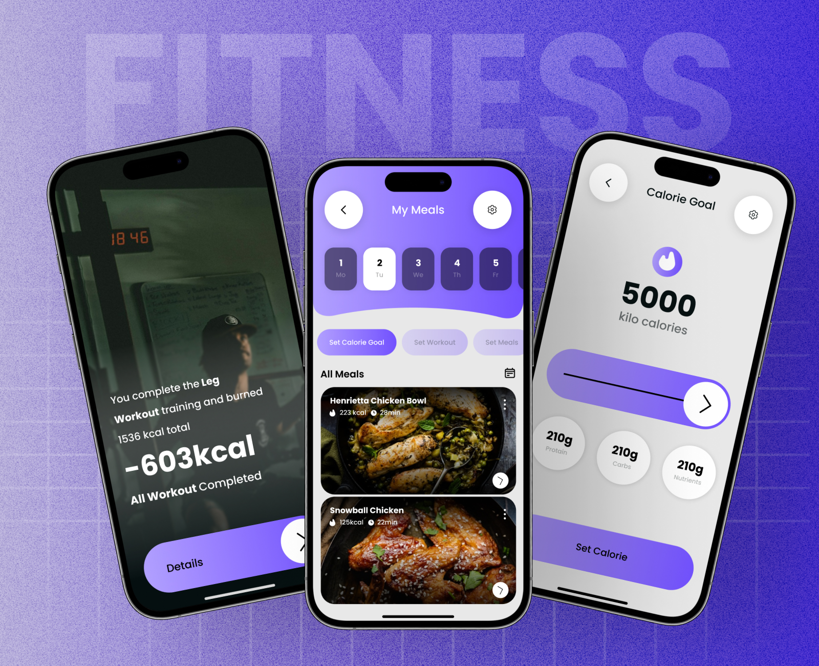 Modern Fitness App UI Design | 3 Clean & Engaging Mobile Screens app concept clean ui daily workout app fitness app fitness app design fitness dashboard fitness tracker gym app health app mobile app design mobile app ui mobile ui ui ux design wellness app workout app workout tracker