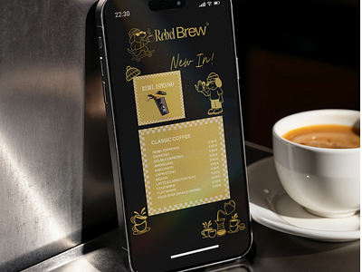 Rebel Brew | UX/UI design branding branding design design digitalmarketing graphic design illustration logo ui ux vector