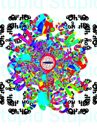 Kaleidoscope Horror bright colors character design design eyestrain horror monster surreal horror