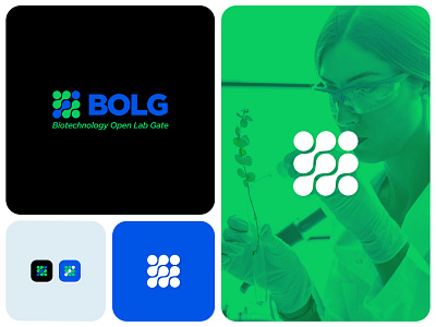BOLG Logo modern biotech logo
