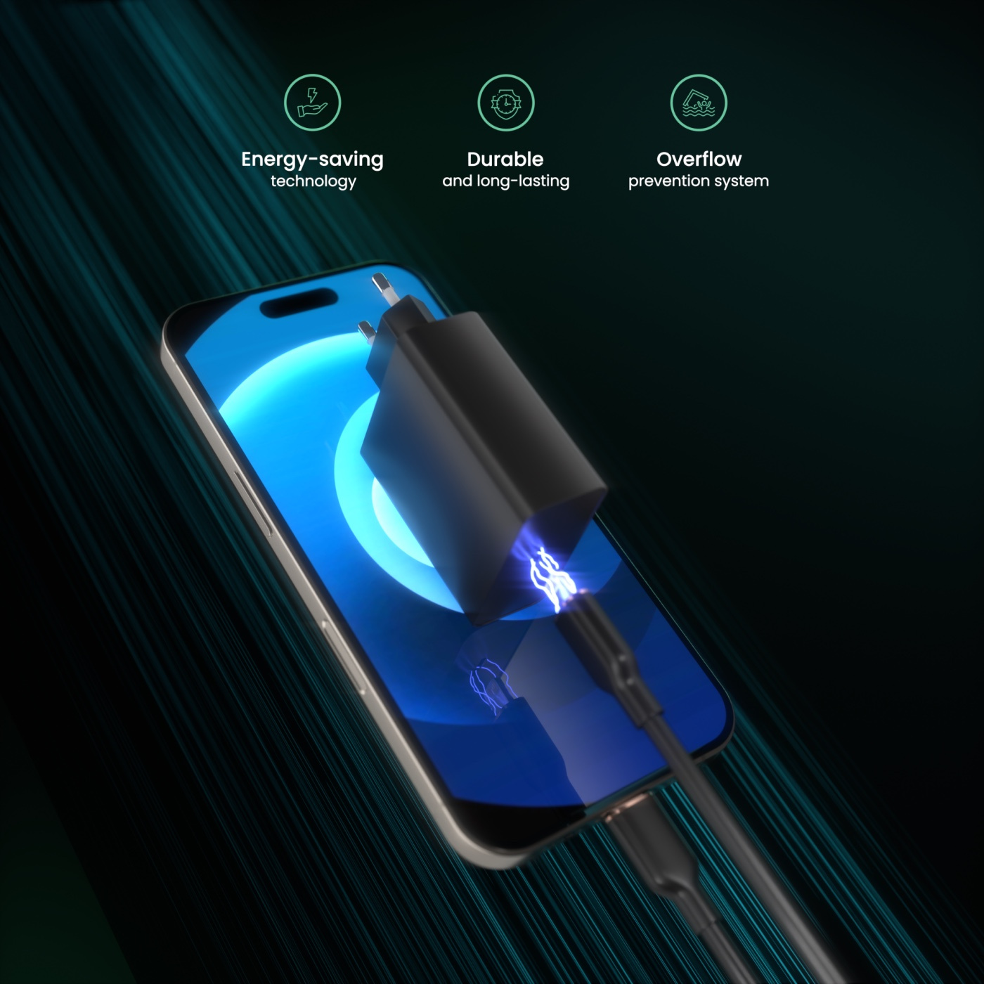 3D Product Visualization--Smart Charger Design 3d 3d modeling 3d rendering adobe photoshop blender substance painter