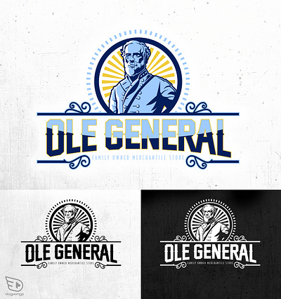 Logo - vintage general store chipdavid dogwings drawing general logo merchantile store vector
