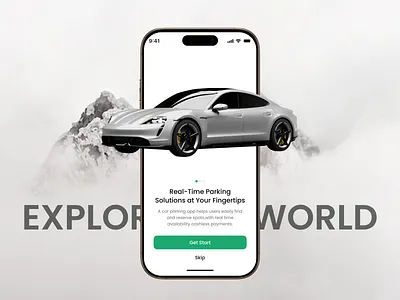 Car Parking Mobile App UI/UX Design app booking car app car parking app carparking design driving gps interface mobile ui modern app ui parking parking mobile app parking spot search parking service app servicedesign space parking spot vehicle