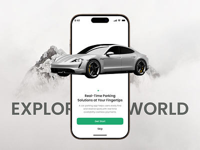 Car Parking Mobile App UI/UX Design app booking car app car parking app carparking design driving gps interface mobile ui modern app ui parking parking mobile app parking spot search parking service app servicedesign space parking spot vehicle
