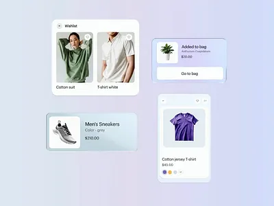 eCommerce Agency Component Animations agency animation branding design illustration motion graphics typography ui website
