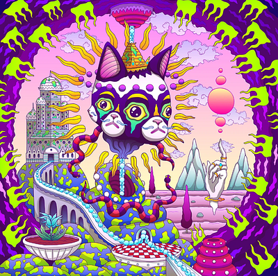 NestandrartCat design graphic design illustration