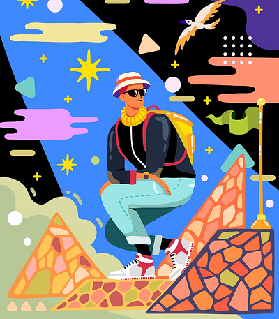 journey boy design graphic design illustration