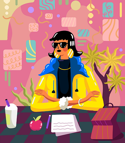 secret girl design graphic design illustration
