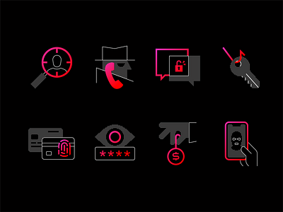 Corporate Icon Sets business corporate cubersecurity cyber design dot art graphic design icon iconography icons kpi line line art metrics pointillism success symbol tracking vishing