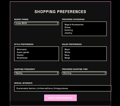 Fashion Site angels branding colinilgen design ui ux
