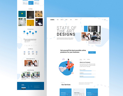Codeo – Modern Corporate Website UI/UX Design figma landing page portfolio ui user interface drsign ux web web design