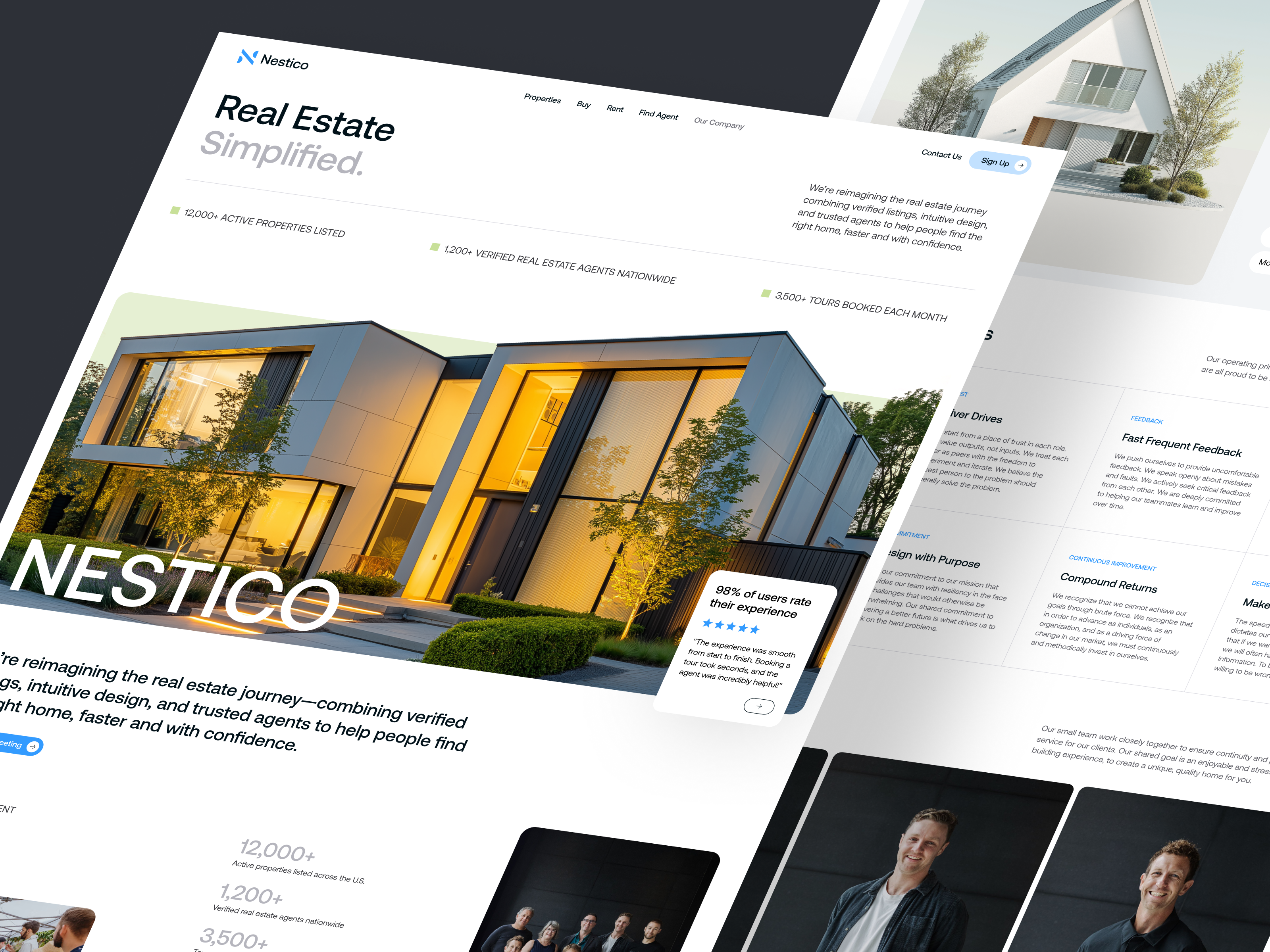 Example of Real Estate Landing Page Design