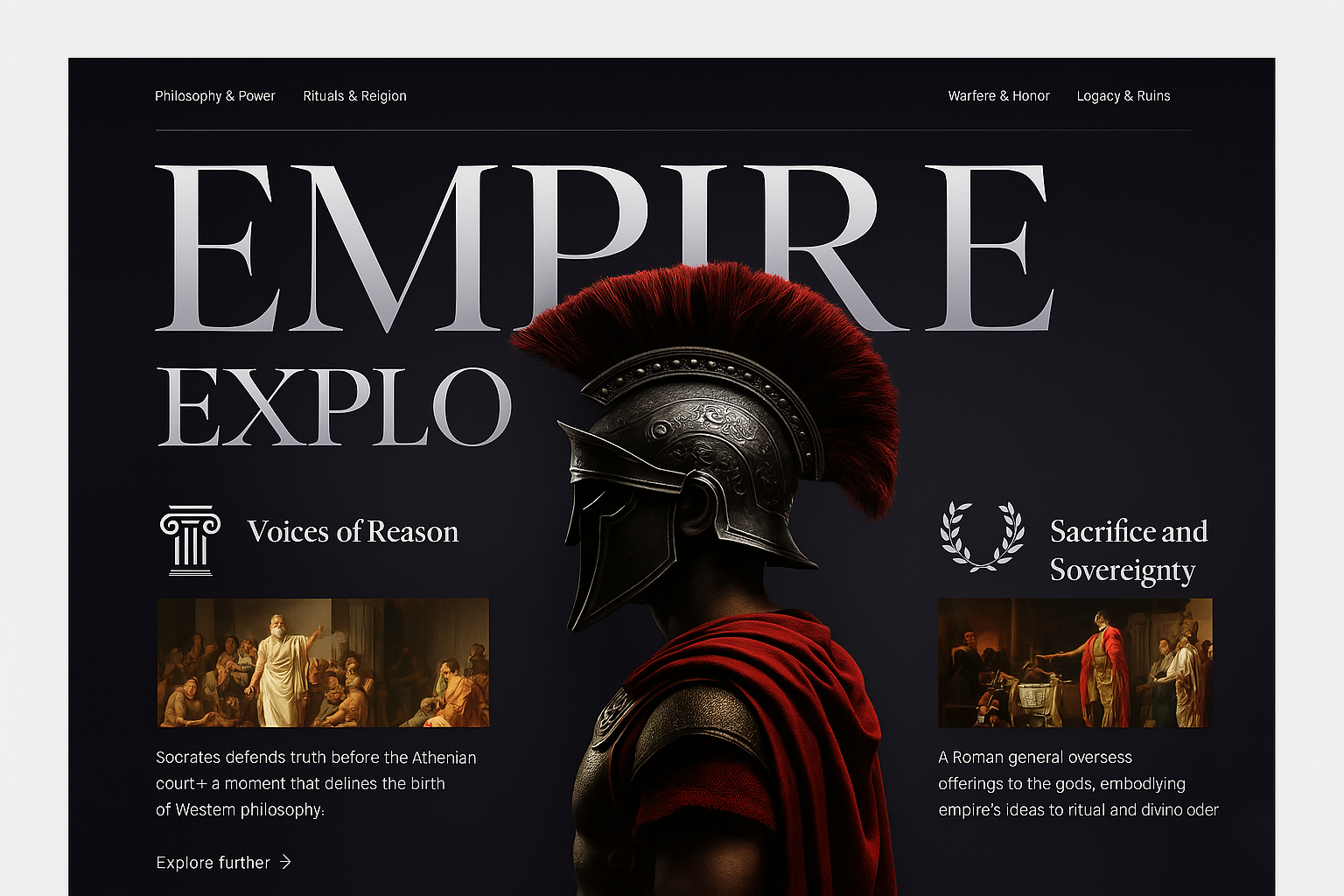 Empire Exploration: Philosophy, Power, and Sacrifice ancient history empire exploration history philosophy power roman empire sacrifice socrates sovereignty