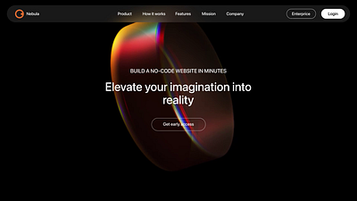 Landing page prototype after effects animation branding figma graphic design landing page motion design motion graphics prototype ui ux