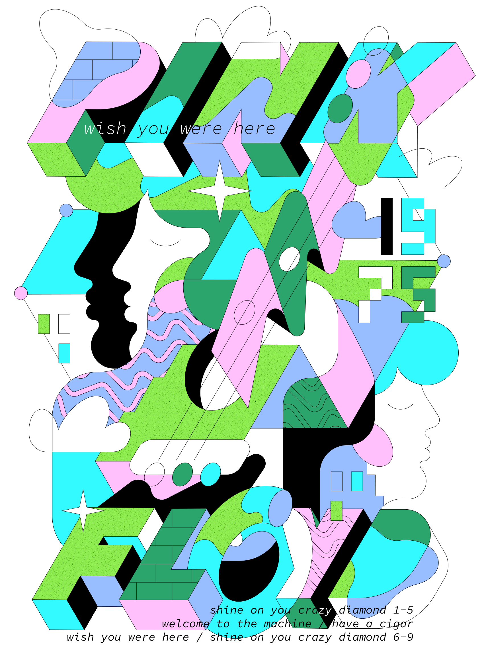 Example of Pink Floyd / Typography