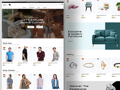 🛒 Jakko app design branding cloth website design design ecommerce ecommerce store ecommerce website figma furniture shop garments online store jewelry ecommerce online shop online shopping online store shopify ui design uiux web design website design woocomerce