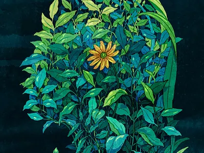 Flowers is de design illustration