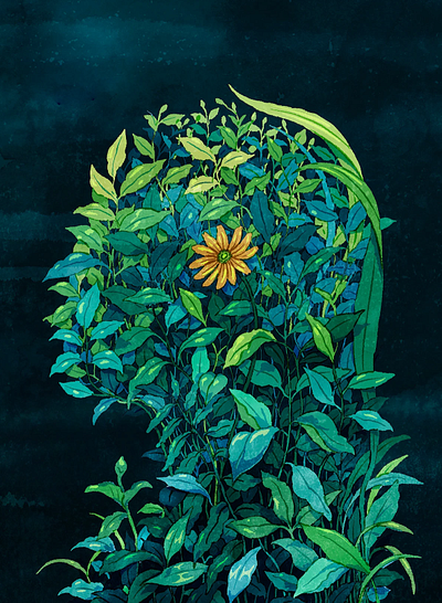Flowers is de design illustration
