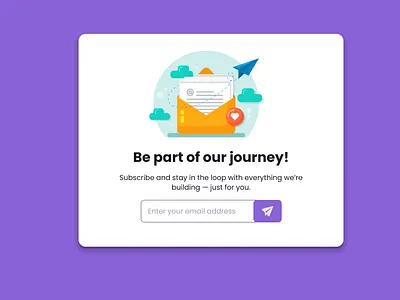 ✨ Daily UI #026 – Subscribe Newsletter Card daily daily ui dailyui