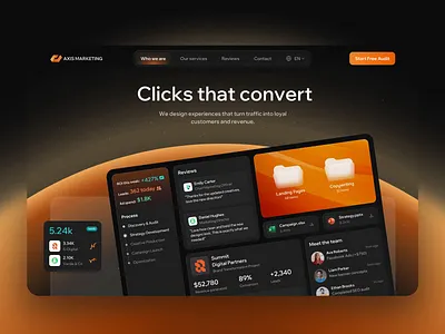 Web Design | Landing page | Digital Marketing Agency | SEO animation creative website dark theme digital agency digital agency website digital marketing agency landing page landing page design marketing agency marketing agency website modern design product design seo seo agency ui ux web design web design inspiration web interface design web responsive design website design