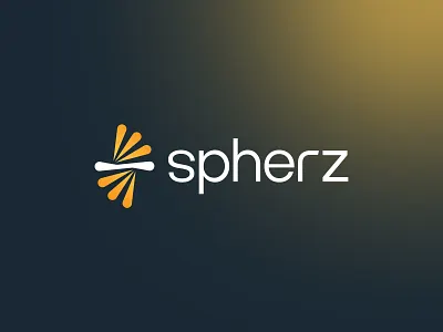 Spherz Logo Reverse app app icon branding ideas innovations logo logodesign logodesigner mark minimal modern saas simple solar spark startup symbol tech yellow logo