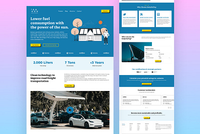 Solar Energy Website UI Design landing page shopify solar squarespace ui ui design ui ux design uiux ux design website design website layout website redesign website ui ux design wix